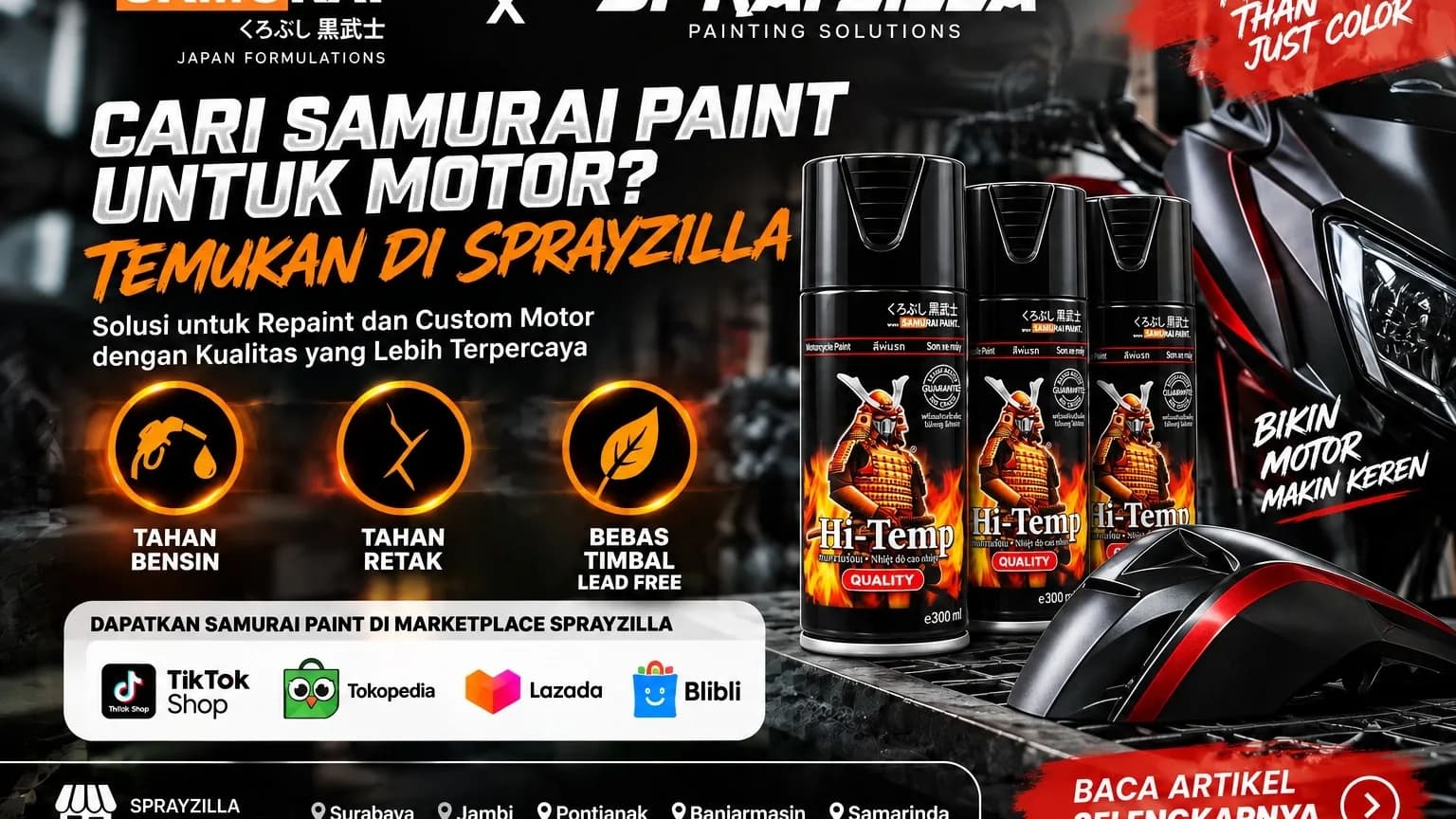 Memahami Kualitas Cat Semprot Motor: Perspektif Akademik tentang Samurai Paint dan Ekosistem Sprayzilla